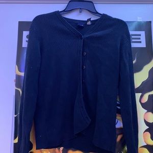 Black cardigan